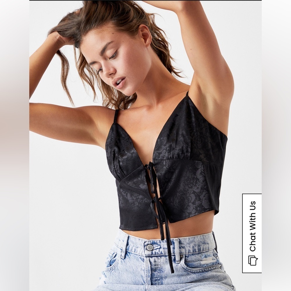 NWT PacSun LA Hearts Tie Front Cami Tank Top Size XS - Picture 4 of 8